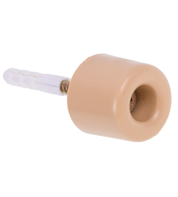 Odbój drzwiowy gumowy mały BEŻ