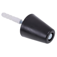 Odbój drzwiowy gumowy MAX CZARNY