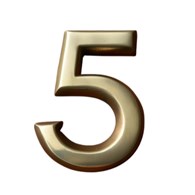 Cyfra na dom 20 cm MOSIĄDZ 5