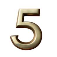 Cyfra na dom 20 cm MOSIĄDZ 5