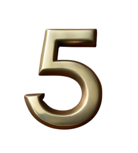 Cyfra na dom 20 cm MOSIĄDZ 5