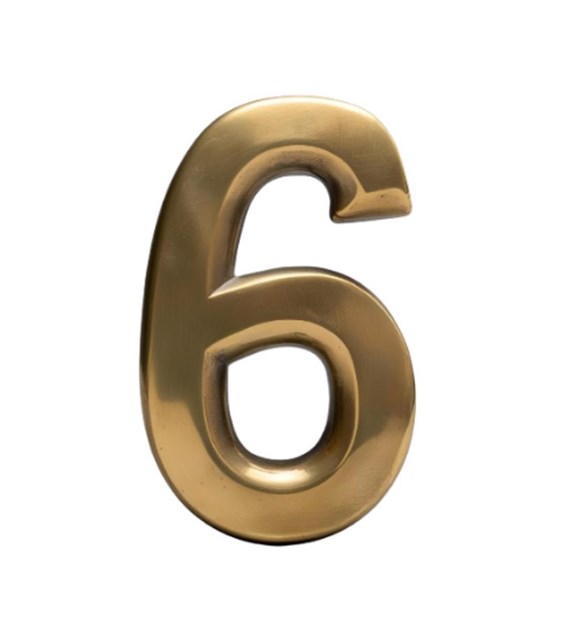 Cyfra na dom 20 cm MOSIĄDZ 6/9