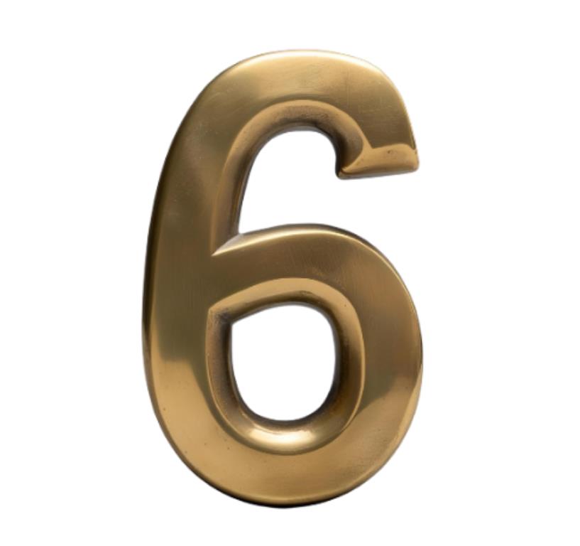 Cyfra na dom 20 cm MOSIĄDZ 6/9