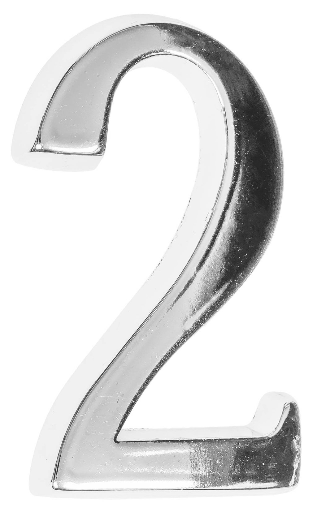 Cyfra na dom  5 cm CHROM 2 samoprzylepna