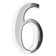 Cyfra na dom 5 cm CHROM 6/9 samoprzylepna