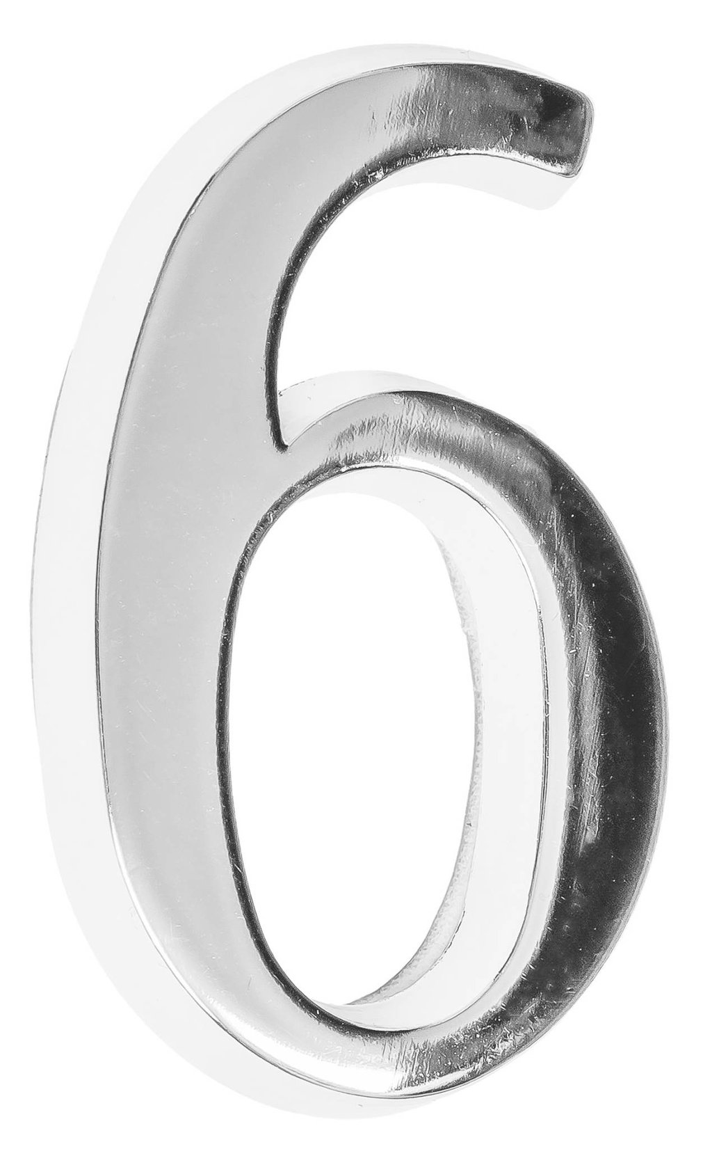 Cyfra na dom 5 cm CHROM 6/9 samoprzylepna