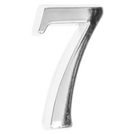 Cyfra na dom  5 cm CHROM 7 samoprzylepna