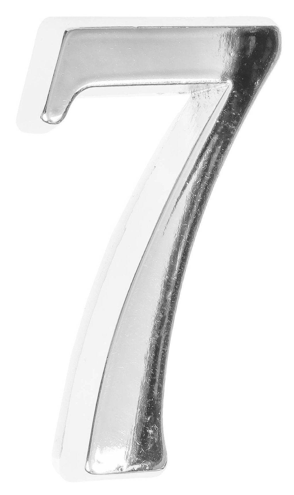 Cyfra na dom  5 cm CHROM 7 samoprzylepna