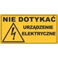 Tablica informacyjna 12x22cm NIE DOTYKAĆ URZĄDZENIE ELEKTRYCZNE