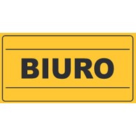 Tablica informacyjna 12x22cm BIURO