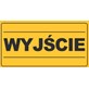 Tablica informacyjna 12x22cm WYJŚCIE