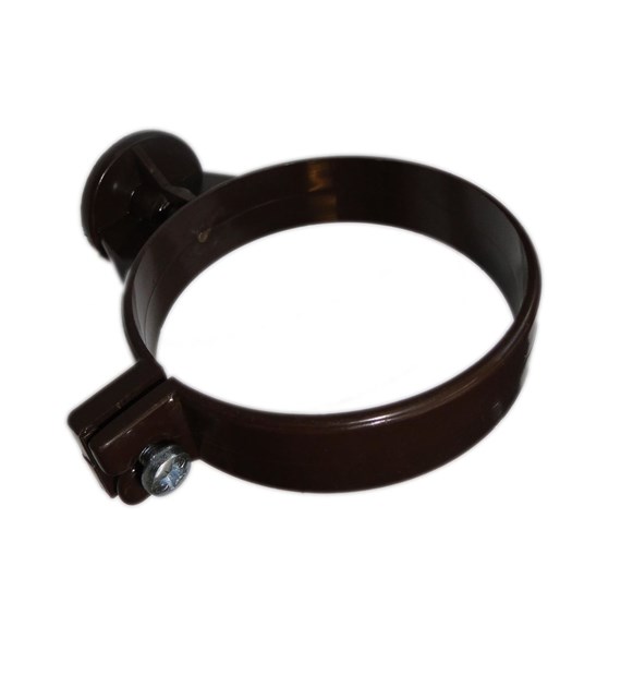 Uchwyt do rury spustowej PCV 100 KACZMAREK BRĄZ