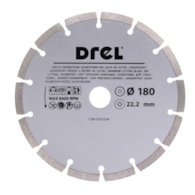 Tarcza diamentowa 180 x 22,2 mm, segmentowa DREL