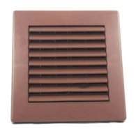 Kratka wentylacyjna 14x14cm z otworem fi100 BRĄZ