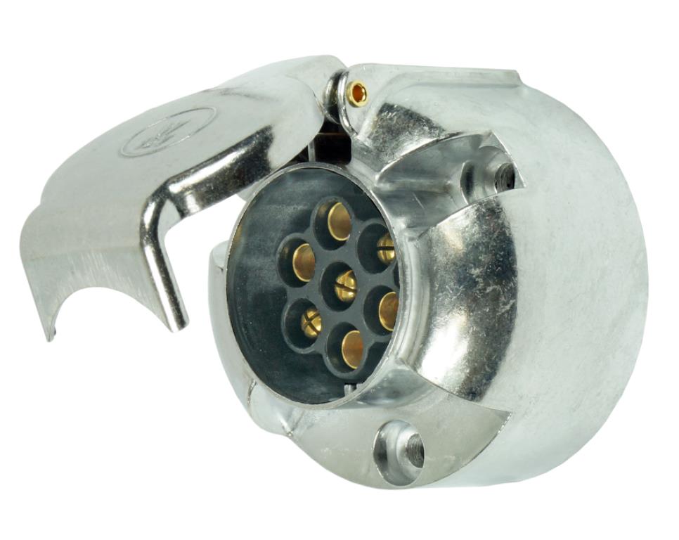 Elektryczne gniazdo 7 biegunów 12V ALUMINIUM