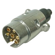 Elektryczna wtyczka 7 biegunów 12V ALUMINIUM