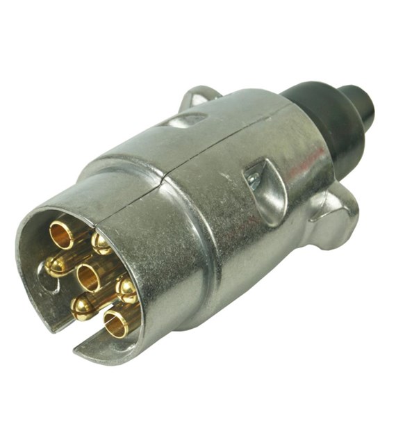 Elektryczna wtyczka 7 biegunów 12V ALUMINIUM