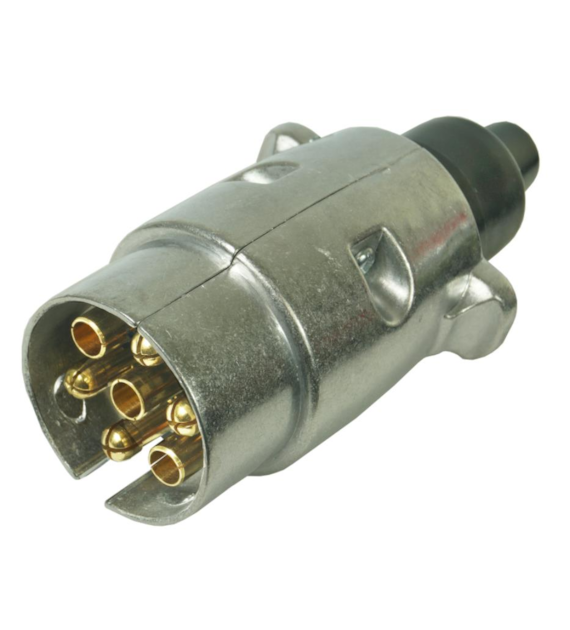 Elektryczna wtyczka 7 biegunów 12V ALUMINIUM