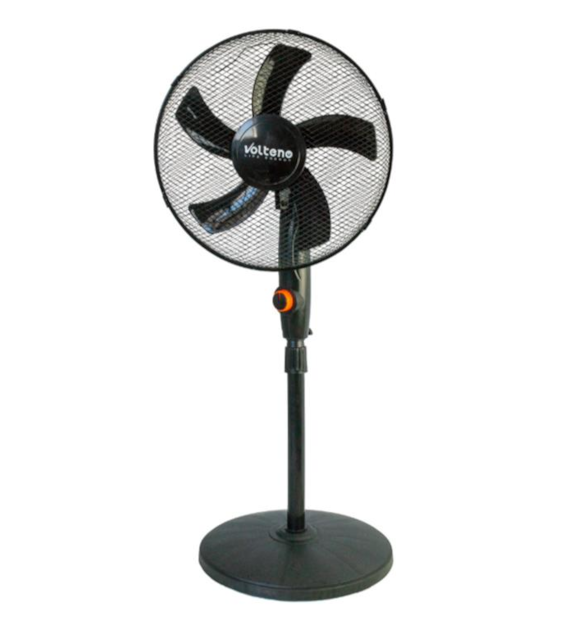 Wentylator podłogowy 40cm okrągła podstawa - czarny VOLTENO