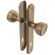 Gałka drzwiowa obrotowa 90 klucz ZŁOTA