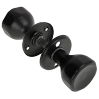 Gałka drzwiowa obrotowa CZARNA