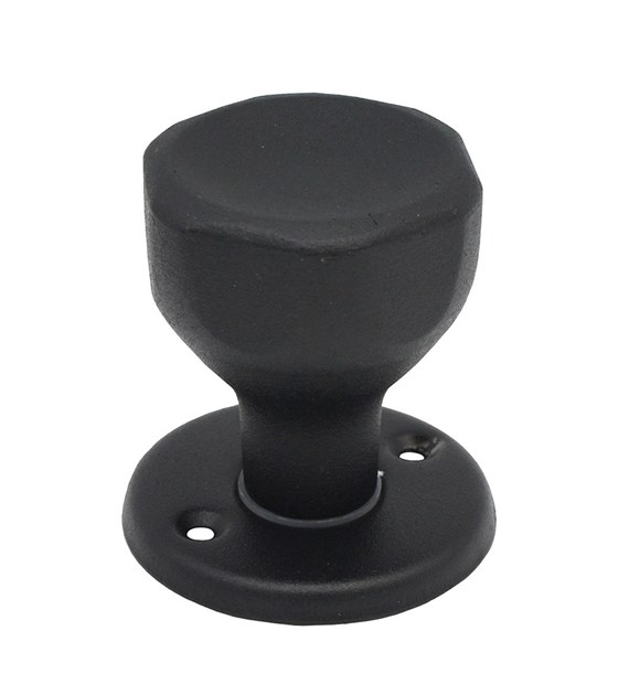 Gałka drzwiowa stała czarna