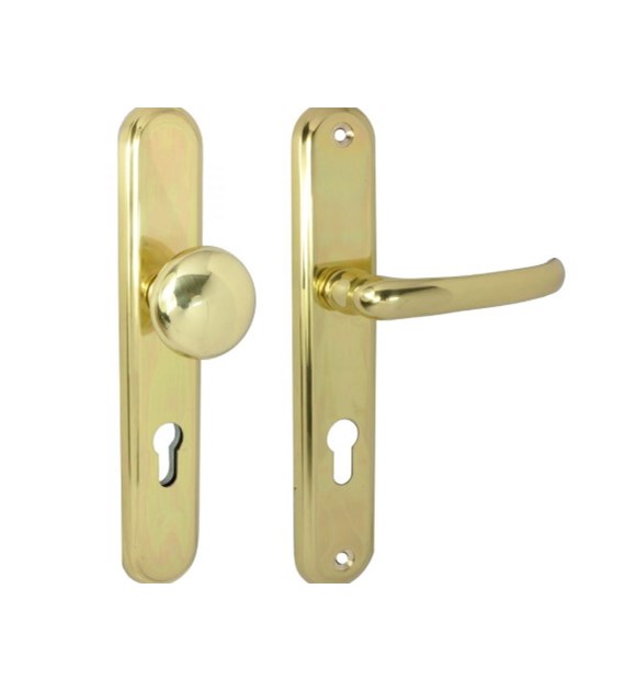 Gałko-klamka długi szyld 72 klucz ZŁOTA