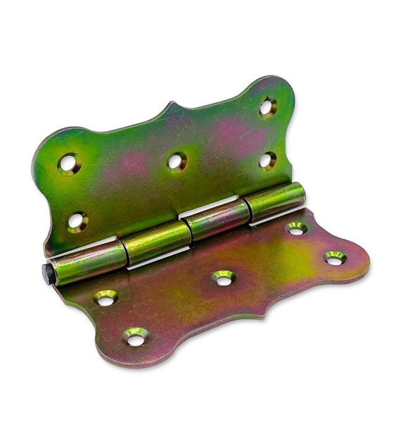 Zawias budowlany OZDOBNY ocynkowany  (RETRO) 80x80mm