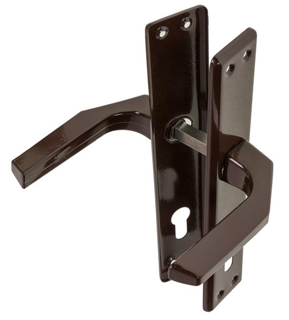 Klamka bramowa 90 wkład BRĄZ