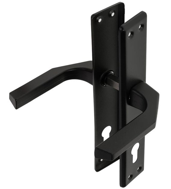 Klamka bramowa 90 wkład CZARNA