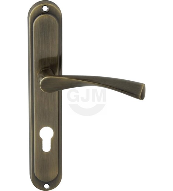 Klamka drzwiowa ROMA 72 wkład PATYNA