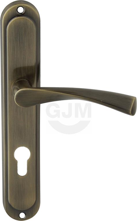 Klamka drzwiowa ROMA 72 wkład PATYNA