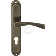 Klamka drzwiowa ROMA 90 wkład PATYNA