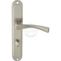 Klamka drzwiowa ROMA 72 WC SATYNA