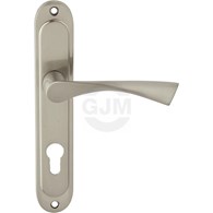 Klamka drzwiowa ROMA 72 wkład SATYNA