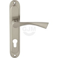 Klamka drzwiowa ROMA 90 wkład SATYNA