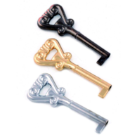 Klucz meblowy chromowany krótki