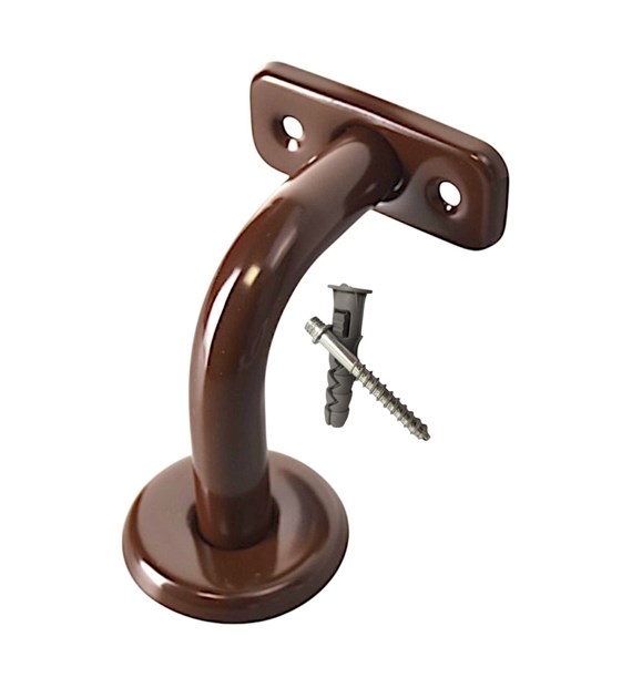Uchwyt do poręczy malowany BRĄZOWY