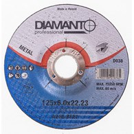 Tarcza metal 125x6,0mm DIAMANTO PROFESSIONAL