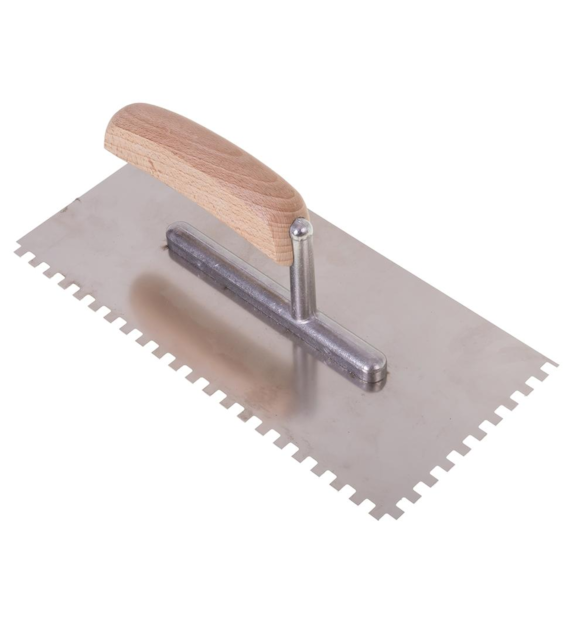 Paca nierdzewna z drewnianym uchwytem 270mm 6x6