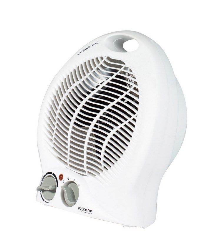Termowentylator stojący 2000W biały z termostatem VOLTENO