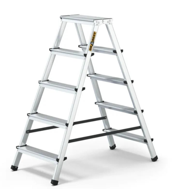 Drabina taboret aluminiowy 5-stopniowy 125kg