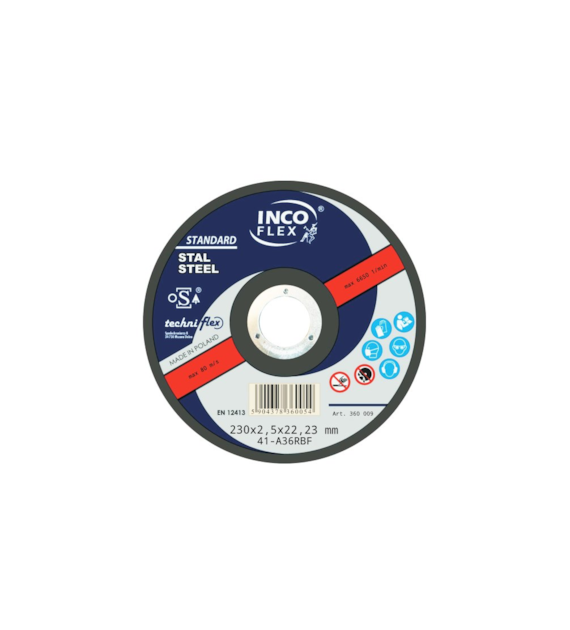 Tarcza INCO metal płaska 230x2,5mm