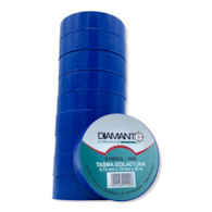 Taśma PCV 19mmx20m niebieska 10szt DIAMANTO