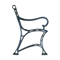 Noga do ławki żeliwna z podłokietnikiem KRÓLEWSKA