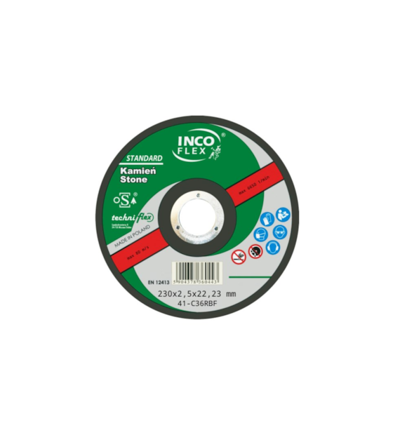 Tarcza INCO beton płaska 230x2,5mm