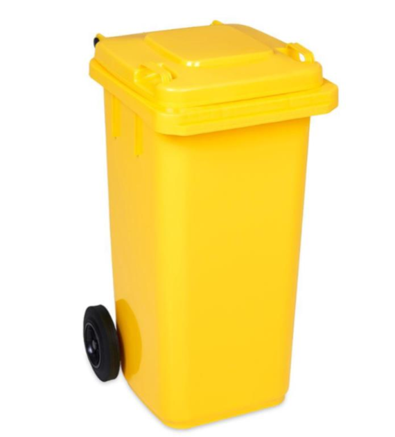 Kosz na śmieci 240L ŻÓŁTY