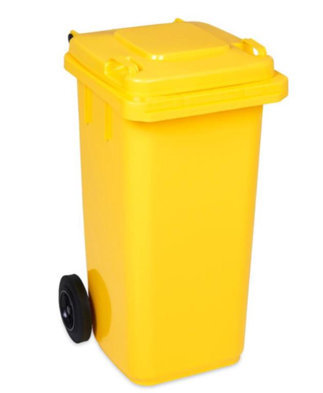 Kosz na śmieci 240L ŻÓŁTY
