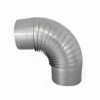 Kolanko piecowe czarne 160mm
