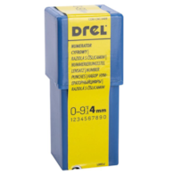 Numeratory cyfrowe 4 mm 9 szt DREL